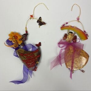 Quote Decor Wire Hanging Fairies For Planters